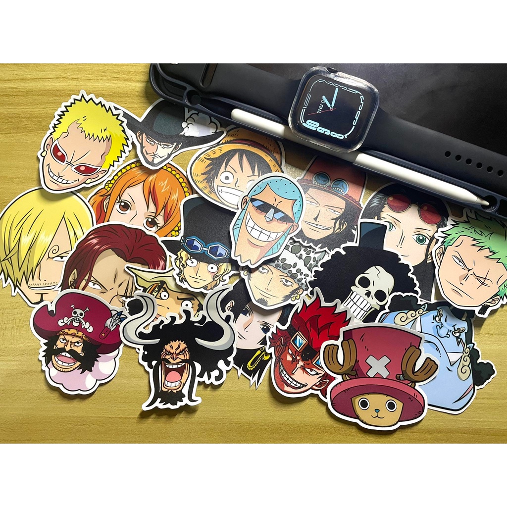 One Piece PREMIUM VINYL LAMINATED STICKER Matte Finish Waterproof and ...