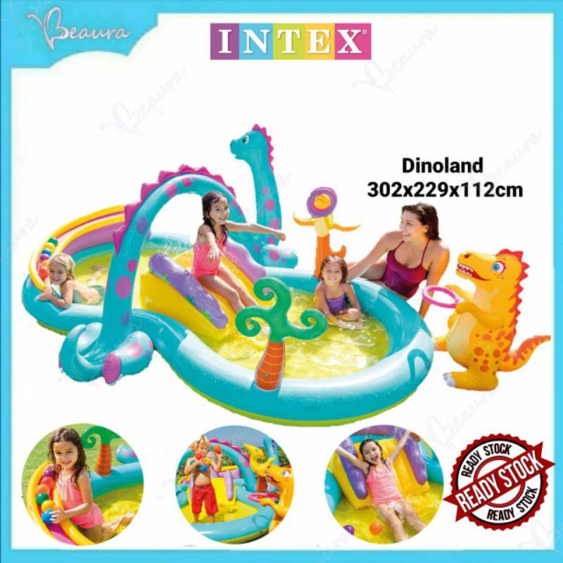 Intex Dinoland Play Center 57135 Play Pool Swimming Pool Inflatable Kolam Renang Family Pool