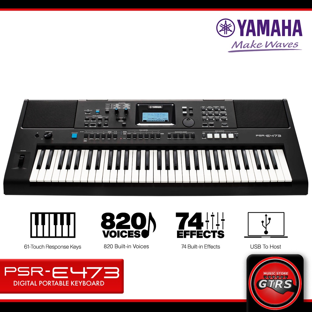 Yamaha PSR E473 61-key Portable Arranger | Shopee Philippines