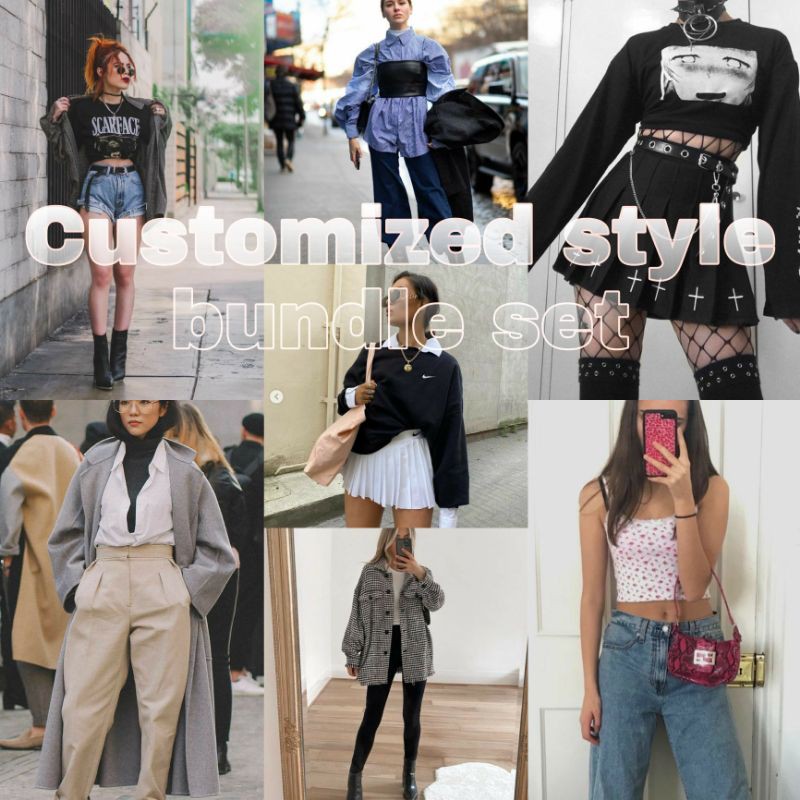 PERSONALIZED STYLE BUNDLE soft girl aesthetic, goth,y2k, streetwear ...