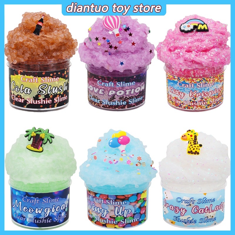 Slime Fluffy Glue Charms for Slime Additives Clay Supplies Plasticine ...
