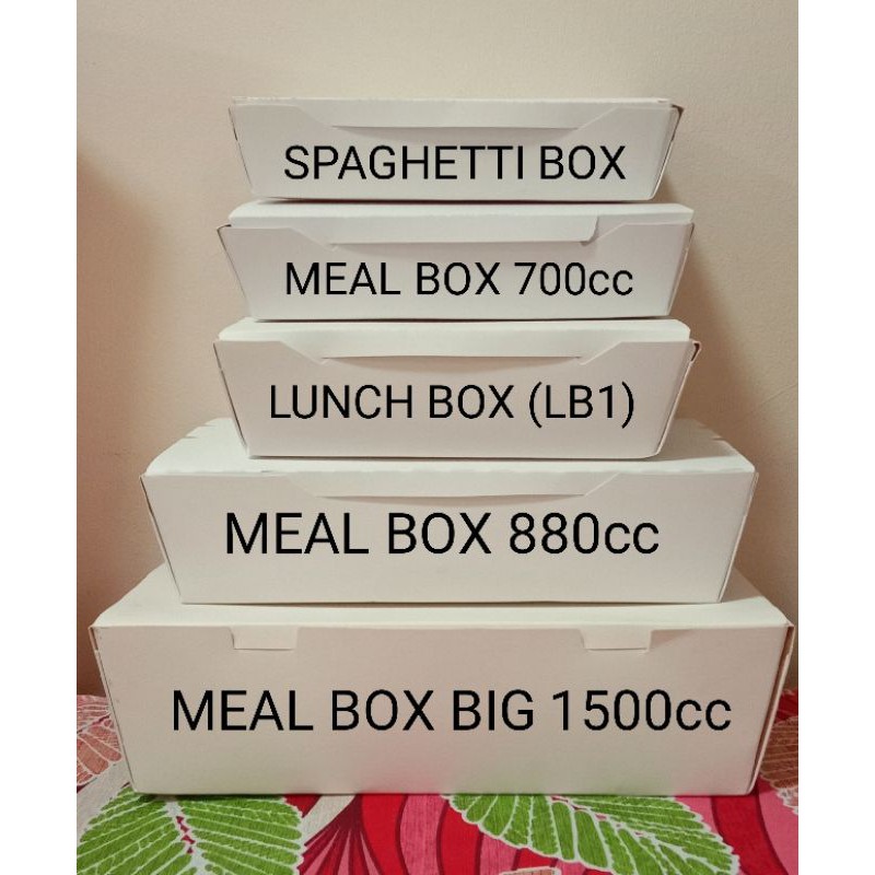 50PCS PER PACK Spaghetti box, MEAL BOX 700cc, MEAL BOX 880cc, Lunch box