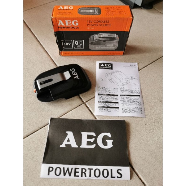 Aeg 18v power source with usb port sale