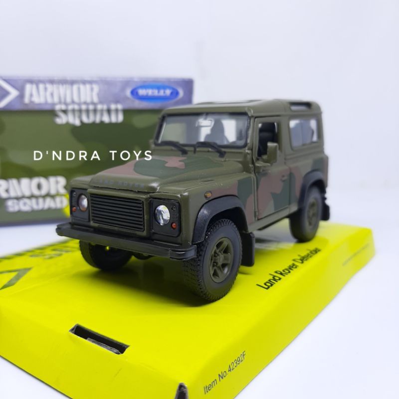 1: 38 Diecast Land Rover Defender Army Die-Cast Diecast Car Model Toys ...