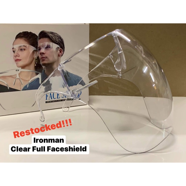 Ironman Clear Round Full Faceshield | Shopee Philippines