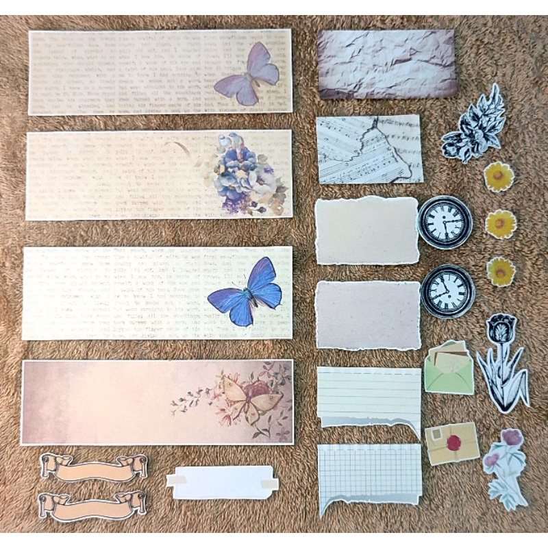 JOURNAL STICKERS SET | for journals, diary, scrapbooking, letters, etc ...