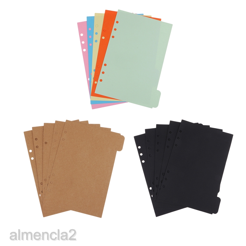 5pcs A5 Size Kraft Paper Dividers Index Tabs for Paper | Shopee Philippines