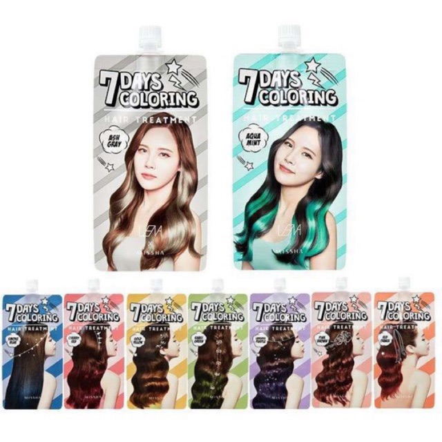 Missha 7 Days Coloring Hair Treatment 25ml | Shopee Philippines