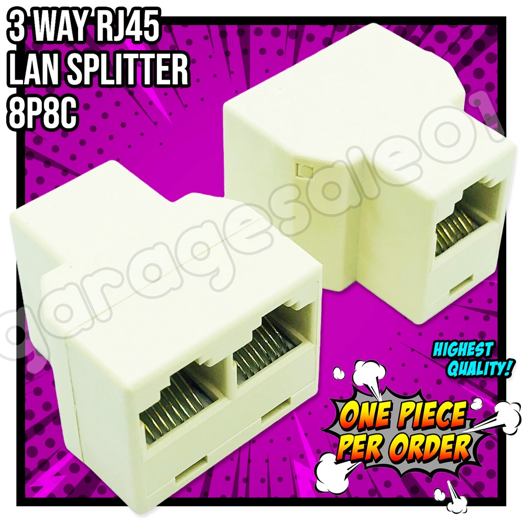 3 Way In-Line RJ45 Coupler Connector | Shopee Philippines