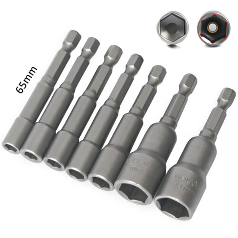 Hex Drive Magnetic Socket Wrench Insert Socket With Magnets/Without ...