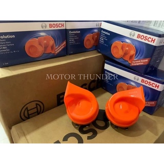 NEW BOSCH Evolution 12V 400/510HZ 105-118dB Fanfare Car Horn Compact EC6  Orange