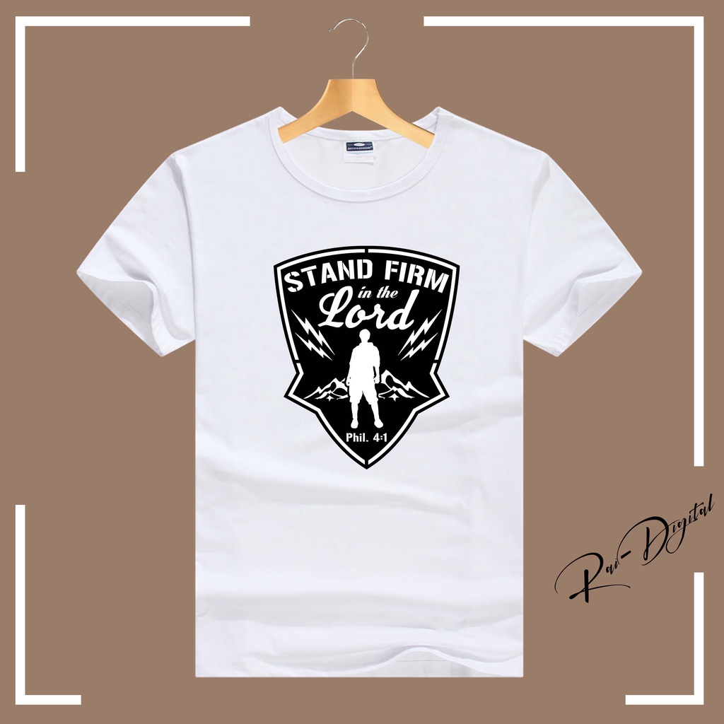Stand Firm In The Lord Bible Verses Text Aesthetic T Shirt Design6 For
