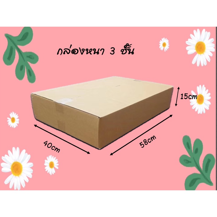 Parcel Box 3-Layer Corrugated Paper Size 58 x 40 x 15 cm (1 Bundle 5 ...