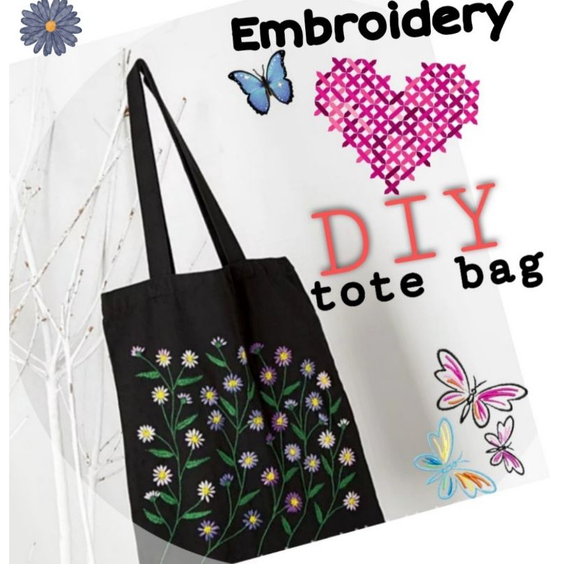 Tote bag cross stitch hot sale