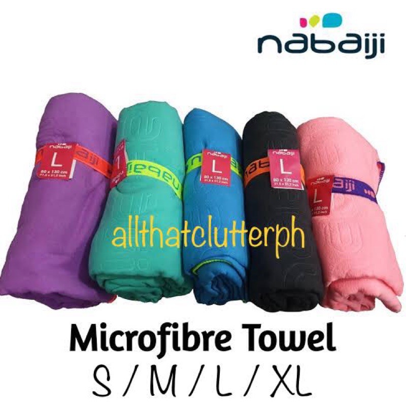 Microfiber Towel Size L 80 x 130 cm Green