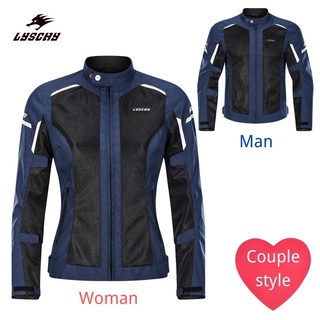 DIYAMO Summer Motorcycle Jackets Men Breathable Mesh Moto Jacket Motocross Motorbike Racing Jacket