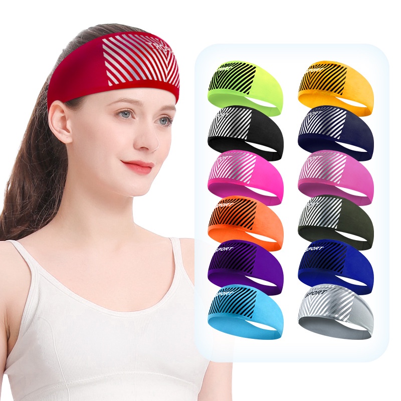 Absorbent Cycling Sport Sweat Headband Men Sweatband For Men and Women ...