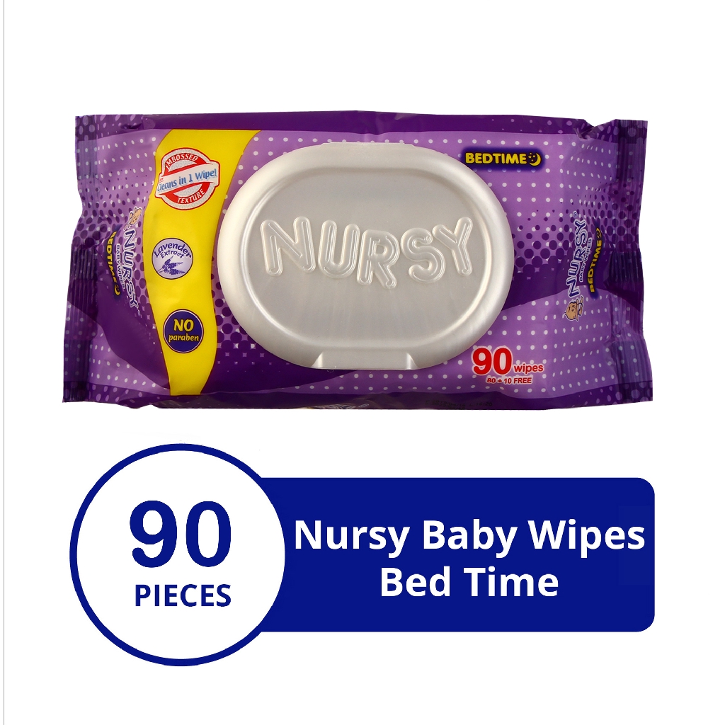 Nursy Baby Wipes Bedtime 90's Shopee Philippines