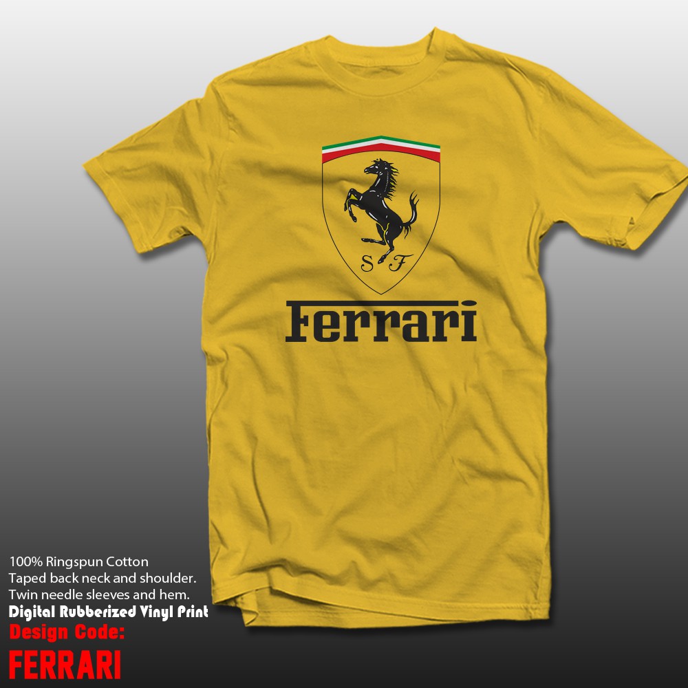 Gifo Shopee Driven Ferrari Shirt Shopee Philippines