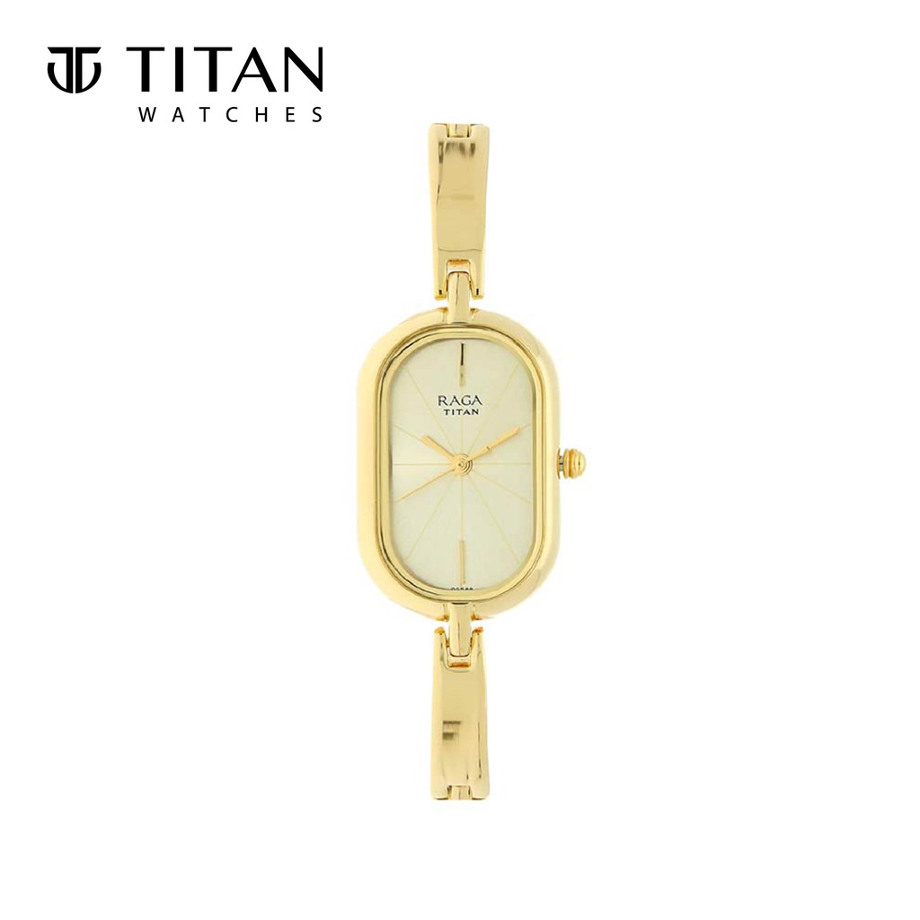 Titan Raga Gold STAINLESS STEEL Analog Watch for Women TTN2577YM01 ...