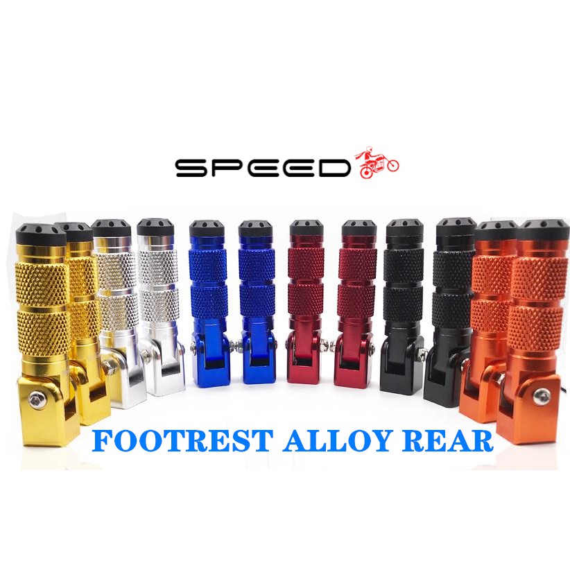 Universal Aluminium Rear Footrests - 10mm - Fits Simson, MZ, ETZ, Yamaha, Suzuki - View #3