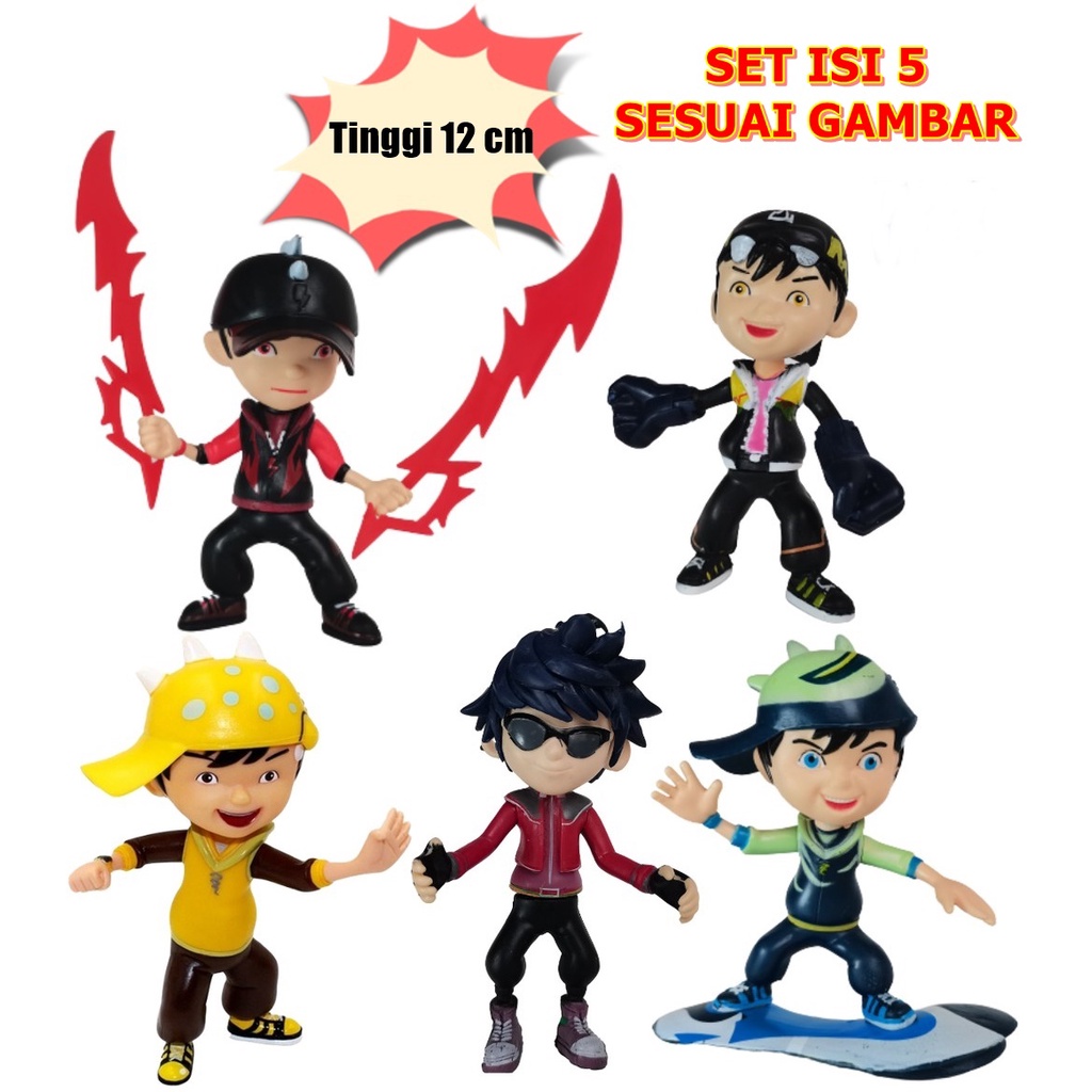 Miniature action figure toy display doll miniature boboi boy boboiboy