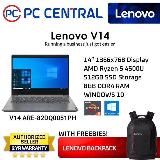 Lenovo V14 Are-82dq0051ph AMD Ryzen 4500u 512gb SSD 12 20gb