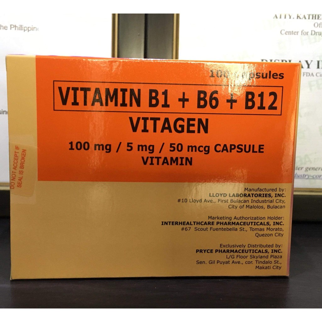 Vitamin VITAGEN Capsule 100's Shopee Philippines