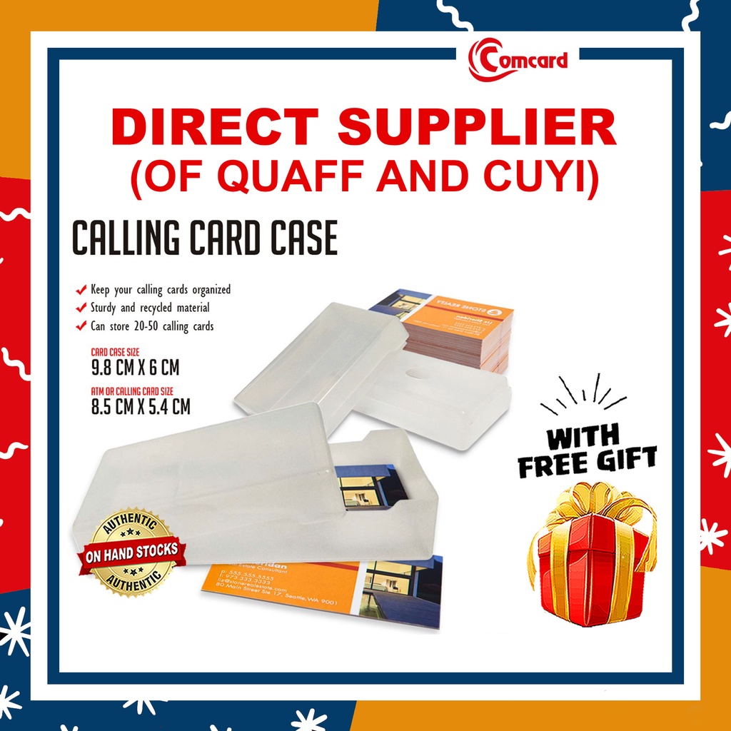 Calling Card Box Case Cardstock Box Card Holder CPM Shopee
