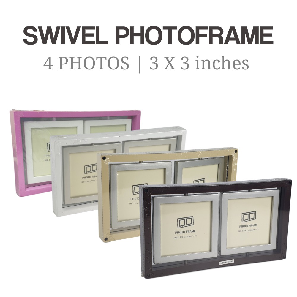[Apex Imports] Swivel Floating 4 Window Picture Frame - 3 x 3 inches ...