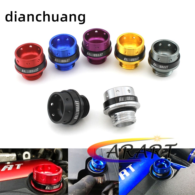 Screw in Ralliart Aluminum Engine Oil Tank Cap For MITSUBISHI Lancer Evolution EVO X 10 CZ4A