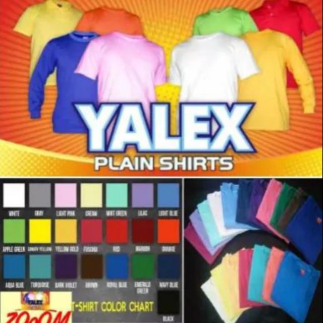 YALEX SIZE CHART COLOR SWATCHES, 59% OFF