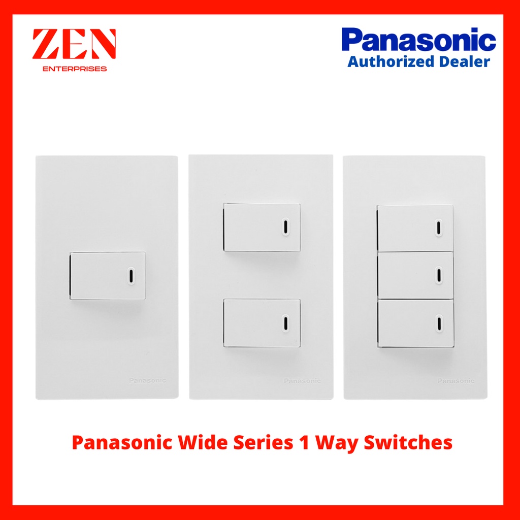 Panasonic Wide Series 1 Way Switches | Shopee Philippines