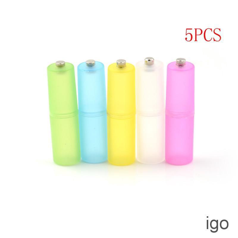 Igo Pcs Aaa To Aa Size Cell Battery Box Converter Adapter Batteries Holder Shopee Philippines