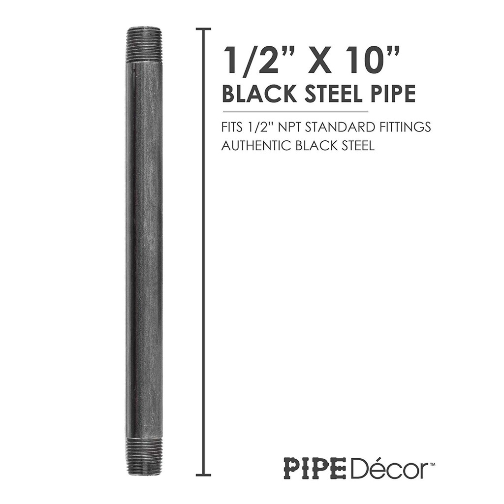 Black Iron Pipe 10 Inches 1/2 Shopee Philippines