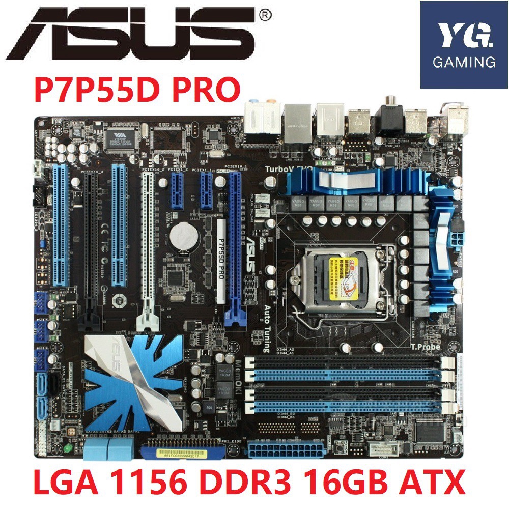 【Spot GoodsCOD】Asus P7P55D PRO Desktop Motherboard P55 Socket LGA 1156