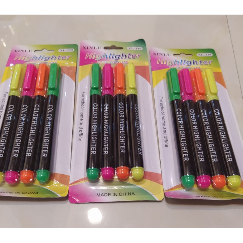 Highlighter Pen (4 pieces)