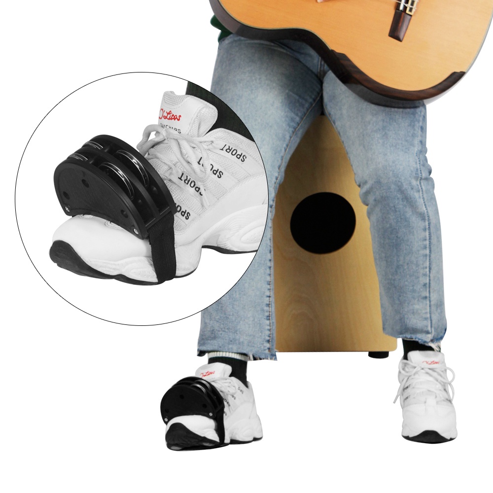 Semicircle Double Row Foot Bell Cajon Drum Partner Percussion ...
