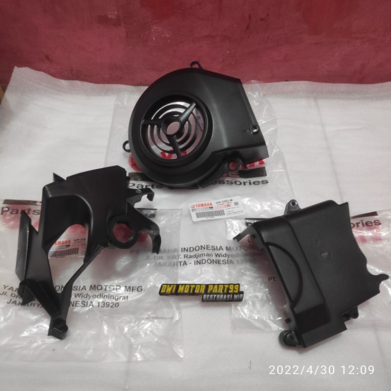 MESIN ENGINE FAN COVER SET 3 PCS MIO SPORTY SMILE NOUVO ORIGINAL ORI ...