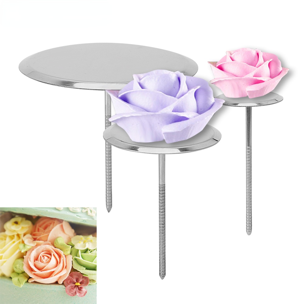 3 Sizes Cake Flower Nail Piping Needle Stick Stand DIY Baking ...