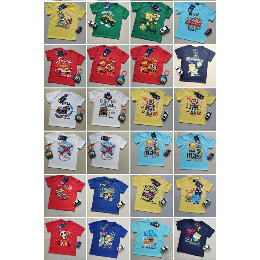 Cartoon Print Kids Bamboo Cotton T-Shirt main image 1