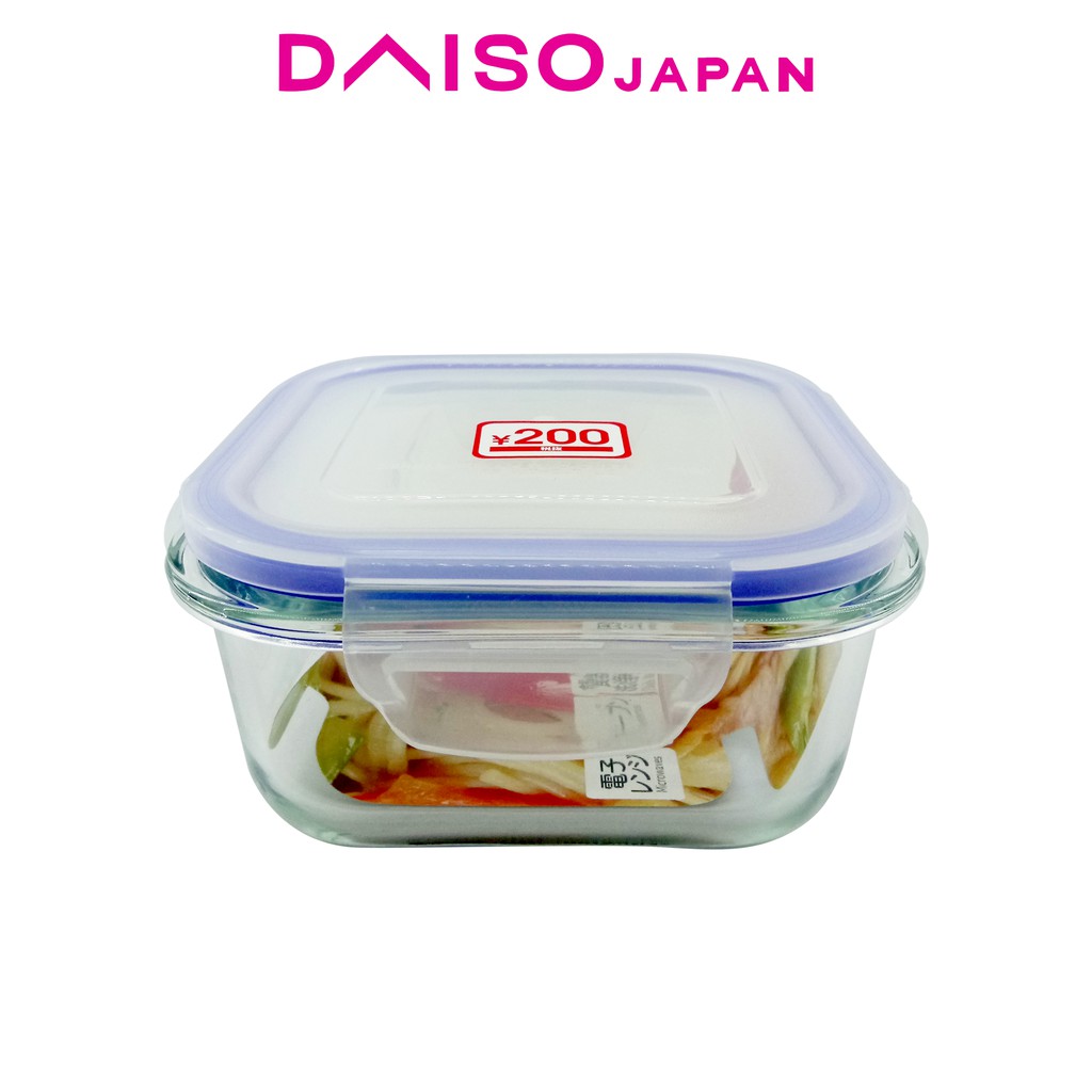 Daiso HeatResistant Glass Food Storage Container 530 ml Shopee