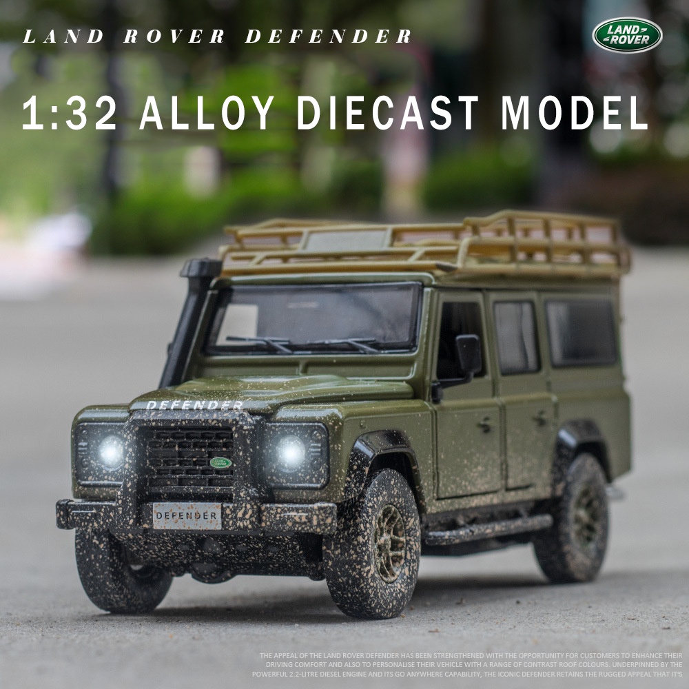 1:32 Land Rover DEFENDER Car Models Alloy Diecast Toy Vehicle Doors ...