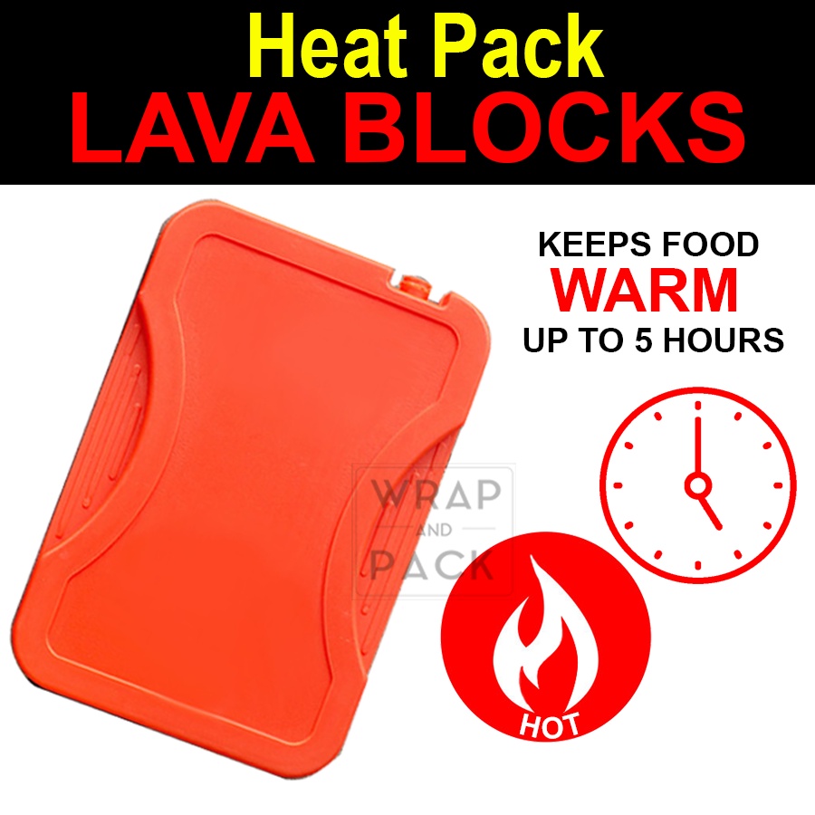 HEAT PACK LAVA BLOCK Food warmer hot lunchbox kids lunchbox hot