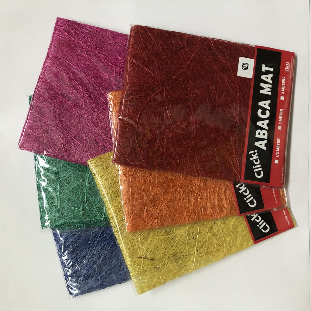 Colored Abaca Mat (1 meter) | Shopee Philippines