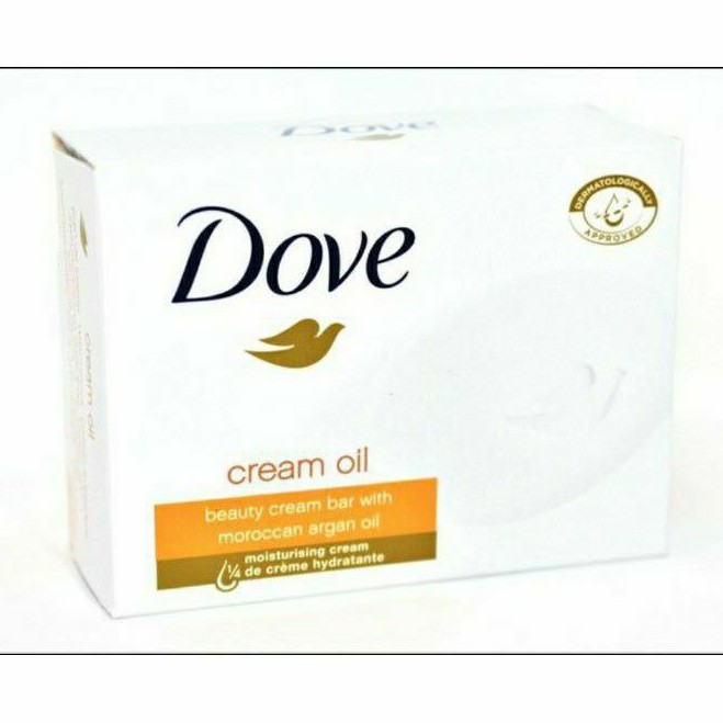 Set Of 2 Bars Dove Cream Oil Beauty Bar Soap 100grams Moroccan Argan