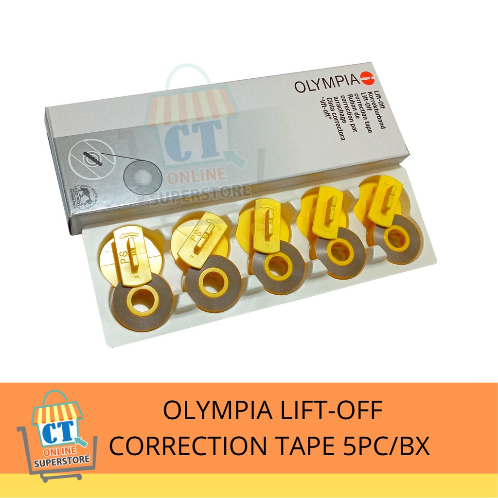 ORIGINAL OLYMPIA LIFTOFF CORRECTION TAPE 5PC/BX (for OLYMPIA