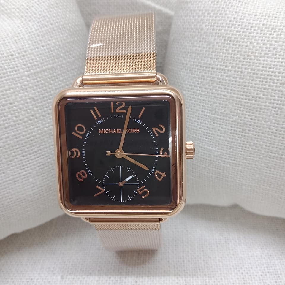 Michael Kors 'Brenner' Squareface Mesh Strap Watch, 31mm | COD | Shopee  Philippines