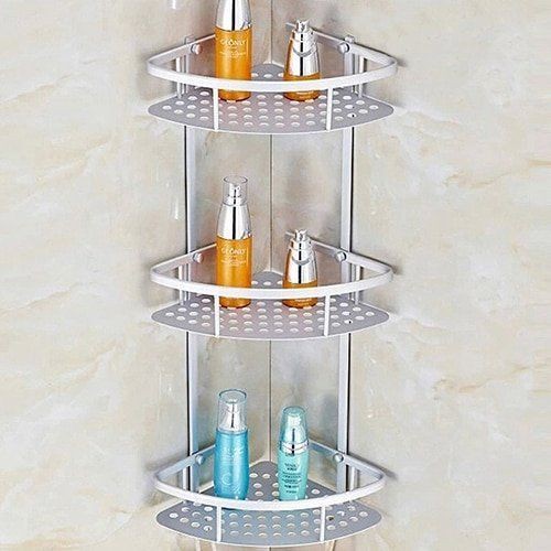 wall tv 3 Layer Corner Bathroom Rack Triangular Bathroom Corner