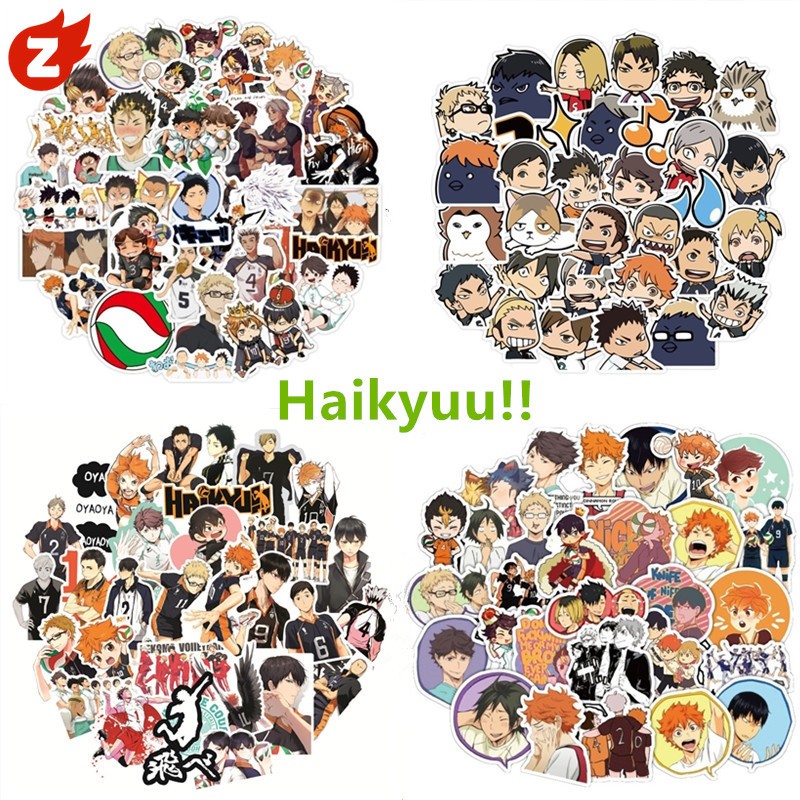 Haikyuu!! Waterproof Cartoon Graffiti Stickers | Shopee Philippines
